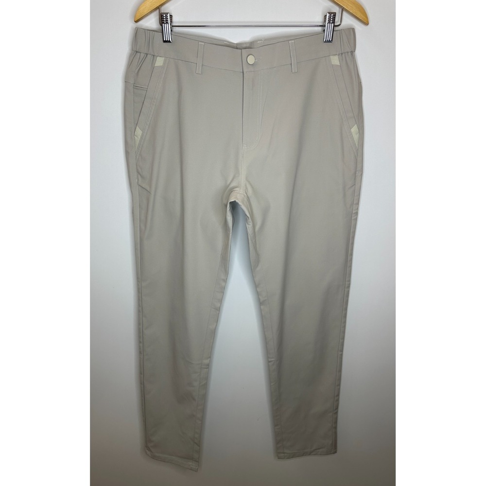 Jack Archer Jetsetter Tech Pant 33 x 32 Stone Beige Tan Golf Performance Travel - Picture 2 of 11
